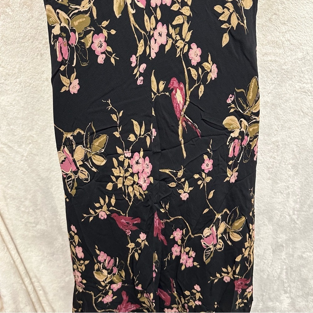 Johnathan Martin women floral silk dress asymmetric whimsigoth fairy grunge 12 - Picture 8 of 10